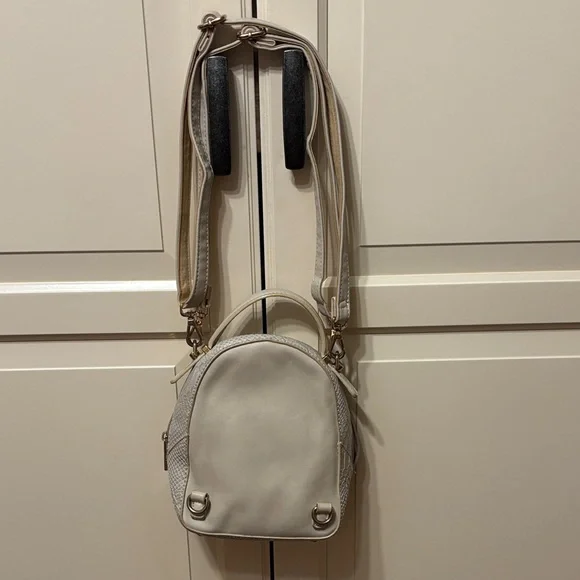 Cream Mini adjustable Backpack - David Jones - Picture 5 of 8